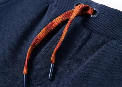 Pantaloni de trening pentru copii, bleumarin melanj, 140 - 4/5