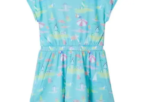 Rochie pentru copii, turcoaz deschis, 104 - 2/5