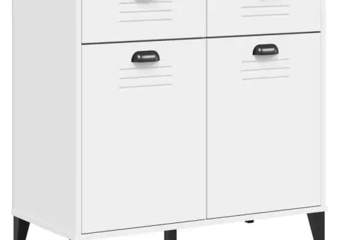 Dulap „VIKEN”, alb, 80x40x80 cm, lemn prelucrat - 2/5