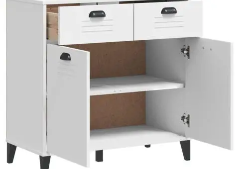 Dulap „VIKEN”, alb, 80x40x80 cm, lemn prelucrat - 5/5