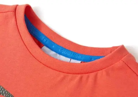 Tricou pentru copii cu mâneci scurte roșu deschis 140 - 3/5