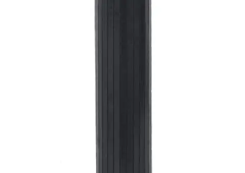 Covor dreptunghiular, negru, 80x400 cm, bambus - 3/5