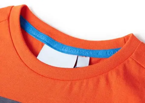 Tricou pentru copii, portocaliu închis, 140 - 3/5