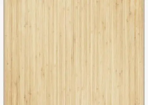 Covor pătrat, natural deschis, 100x100 cm, bambus - 2/5