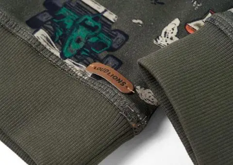 Bluzon pentru copii, kaki, 128 - 5/5