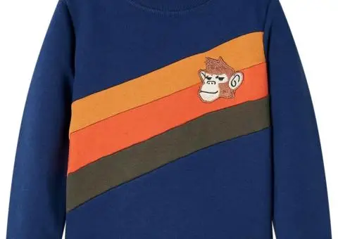 Bluzon pentru copii, bleumarin, 140 - 1/5