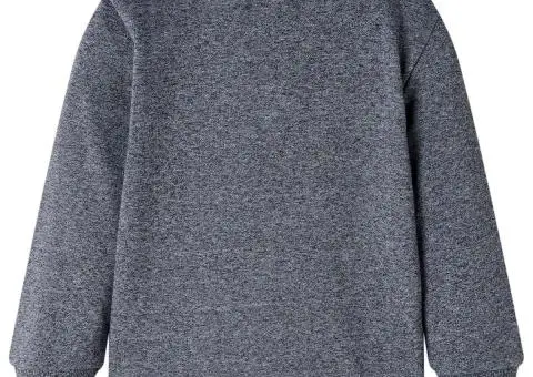 Bluzon pentru copii, bleumarin melanj, 140 - 2/5