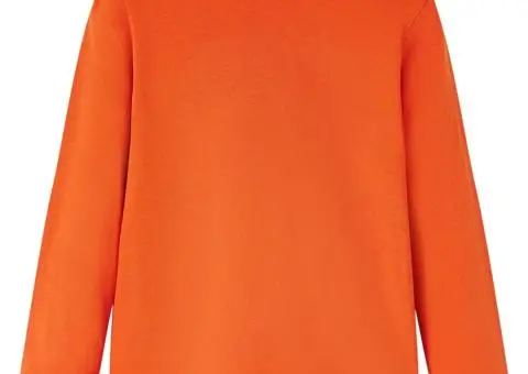 Tricou de copii cu mâneci lungi, portocaliu, 128 - 2/5