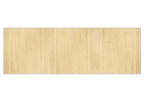 Covor dreptunghiular, natural deschis, 100x300 cm, bambus - 2/5
