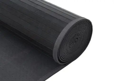 Covor dreptunghiular, gri, 100x500 cm, bambus - 5/5