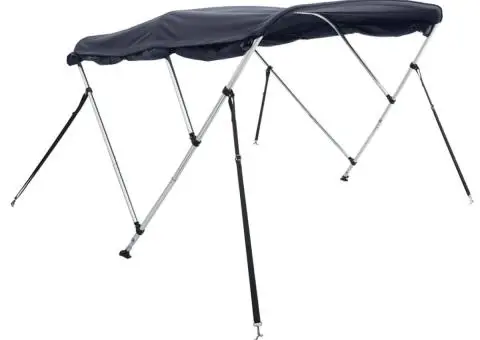 Parasolar Bimini 3 arcuri pereți laterali, 183x(137-152)x137 cm - 3/5