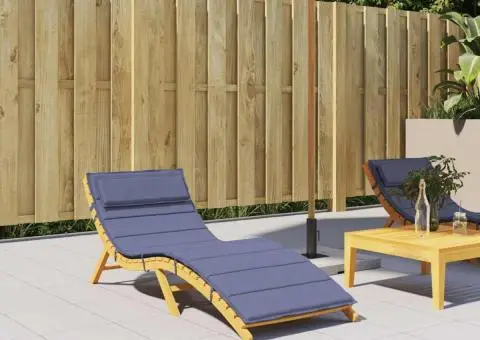 Pernă de șezlong, bleumarin, 180x60x4 cm, textil Oxford - 1/5