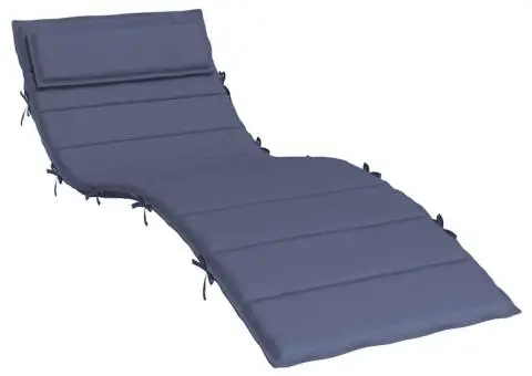 Pernă de șezlong, bleumarin, 180x60x4 cm, textil Oxford - 2/5
