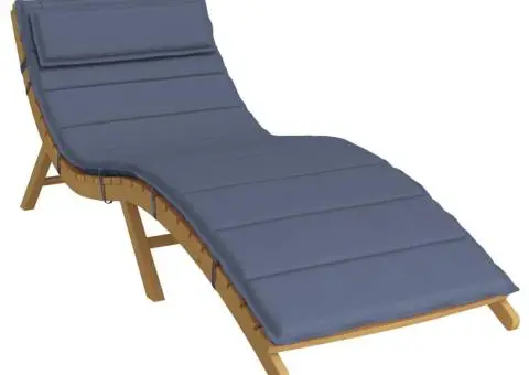 Pernă de șezlong, bleumarin, 180x60x4 cm, textil Oxford - 3/5