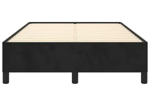 Cadru de pat fără saltea Negru 120x190 cm catifea - 5/5