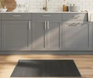 vidaXL Covor dreptunghiular, gri, 70x100 cm, bambus