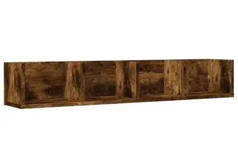 Dulap de perete, stejar fumuriu, 99x18x16,5 cm, lemn compozit - 2/5