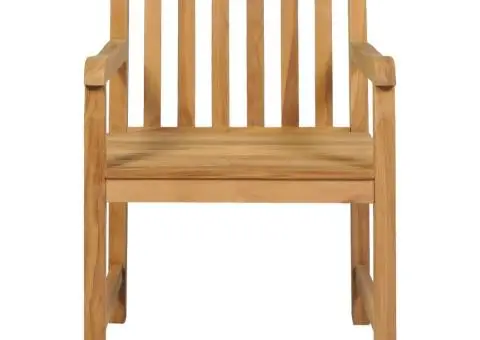 Set de mobilier de grădină cu 7 piese, 180x90 cm, lemn masiv de tec - 5/5