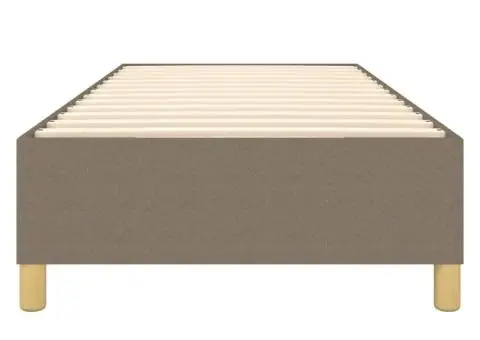 Cadru de pat fără saltea, gri taupe, 100x200 cm, textil - 5/5