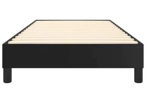 Cadru de pat, negru, 80x200 cm, piele ecologică - 5/5