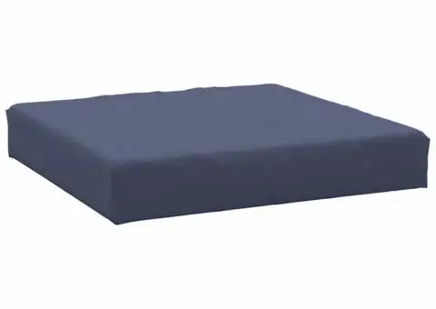 Pernă de paleți, bleumarin, 60x60x9,5 cm, țesătură Oxford - 2/5