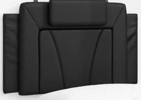 Pernă pentru tăblie pat, negru, 80 cm, piele artificială - 1/5