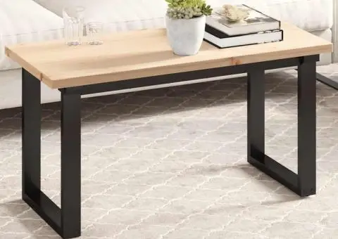 Blat de masă, 90x40x2,5 cm, dreptunghiular, lemn masiv de pin - 1/5