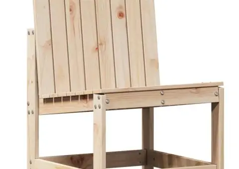 Scaun de grădină, 50,5x55x77 cm, lemn masiv de pin - 2/5