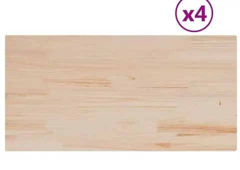 Blaturi masă 4 buc. 100x50x1,7cm dreptunghiulare lemn masiv pin - 2/5