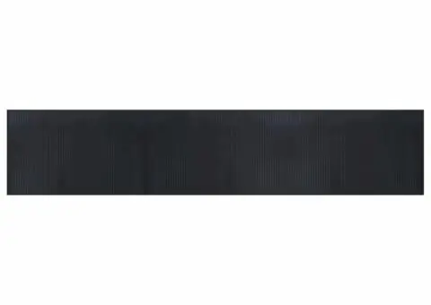 Covor dreptunghiular, negru, 60x300 cm, bambus - 2/5