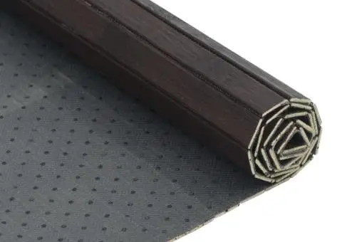 Covor dreptunghiular, maro închis, 60x300 cm, bambus - 5/5