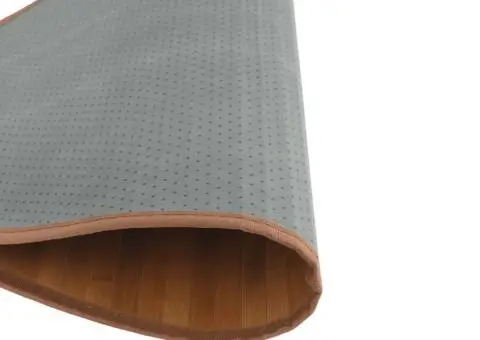 Covor rotund, natural, 100 cm, bambus - 5/5