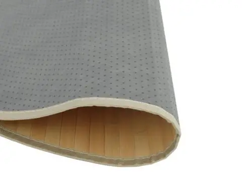 Covor rotund, natural deschis, 100 cm, bambus - 5/5