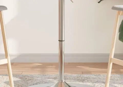 Masă de bar, Ø60x89,5 cm, lemn masiv de fag - 1/5