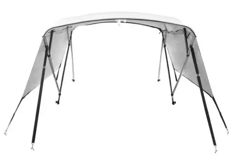 Parasolar Bimini 4 arcuri, pereți laterali 243x(170-182)x137 cm - 4/5