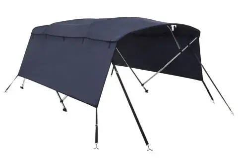 Parasolar Bimini 4 arcuri pereți laterali, 243x(200-213)x137 cm - 2/5