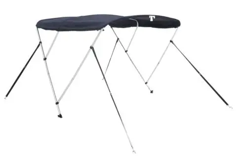 Parasolar Bimini 3 arcuri pereți din plasă 183x(185-198)x137 cm - 3/5