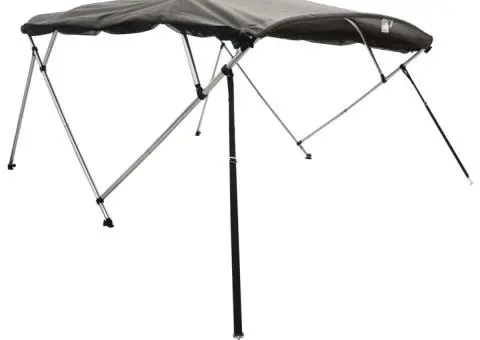 Parasolar Bimini 4 arcuri pereți din plasă 243x(170-182)x137 cm - 3/5
