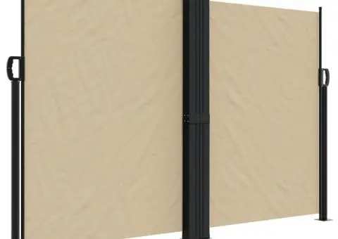 Copertină laterală retractabilă, bej, 160x1000 cm - 2/5