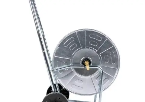 Cărucior cu tambur pentru furtun de 80 m 4/2", oțel - 4/5