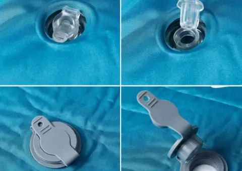 Saltea de camping gonflabilă cu pernă, 1 persoană, turcoaz - 4/5