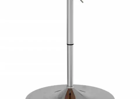 Masă de bar Ø60x90,5 cm din lemn masiv de stejar - 5/5