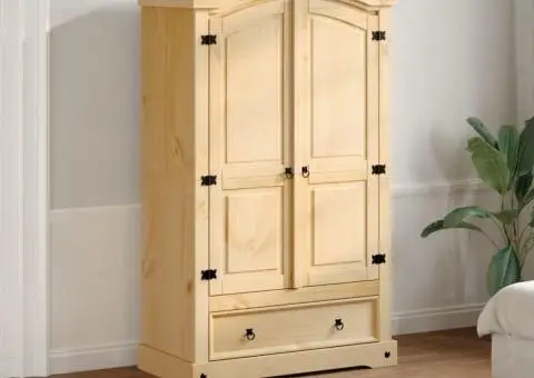 Șifonier „Corona”, 101x52x170 cm, lemn masiv de pin - 3/5