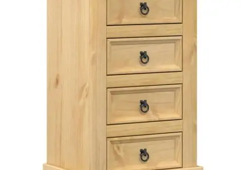 Noptieră Corona, 53x39x84 cm, lemn masiv de pin - 2/5