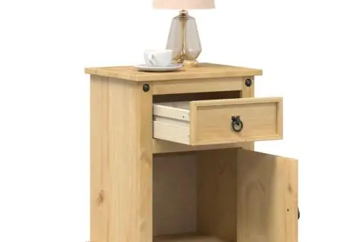 Noptieră Corona, 45x35x64 cm, lemn masiv de pin - 1/5