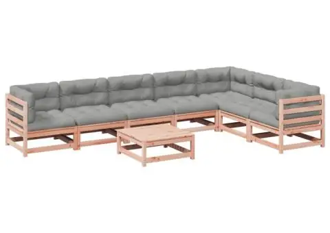 Set canapele grădină cu perne, 8 piese, lemn masiv brad douglas - 2/5