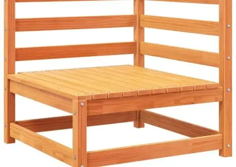 Set canapea de grădină, 8 piese, maro ceruit, lemn masiv de pin - 4/5