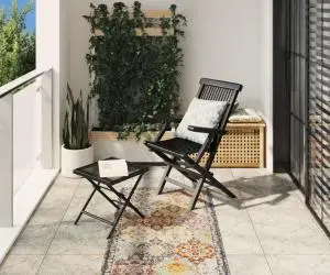 Covor ARBIZU, interior/exterior, design vintage, 80x150 cm