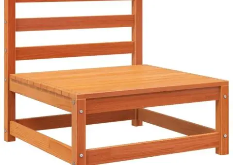 Set canapea de grădină, 4 piese, maro ceruit, lemn masiv de pin - 5/5