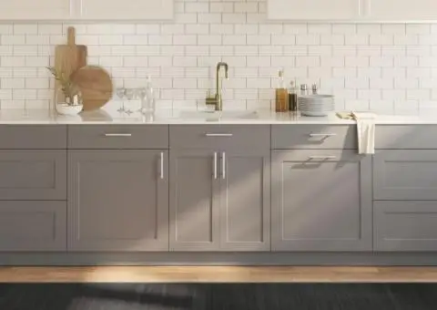 Covor dreptunghiular, gri, 70x300 cm, bambus - 1/5